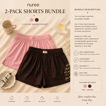 Baby Pink And Coffee - Pack of Two