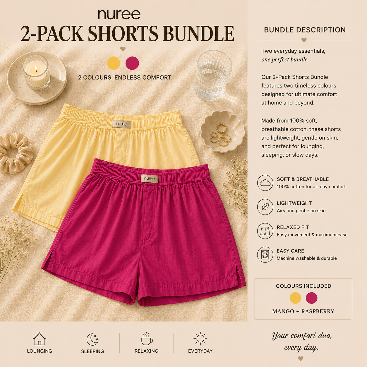 Mango And Raspberry - Pack Of Two