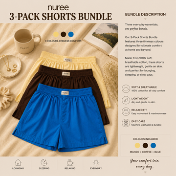 Mango, Coffee And Blue - Pack Of Three