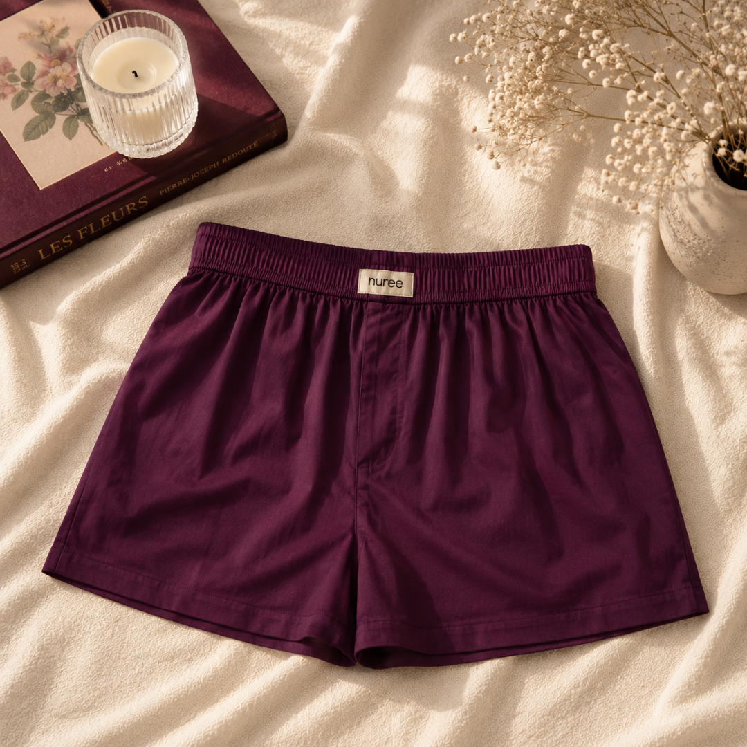 Beige And Plum - Pack of Two
